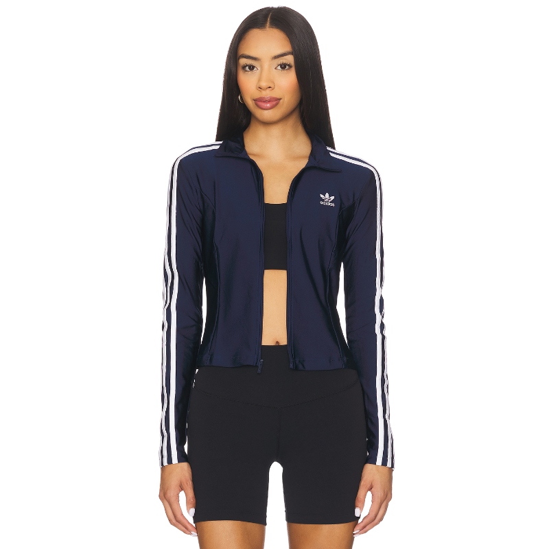 adidas Originals 3 STRIPE 运动上装 藏青色 运动复古风REVOLVE