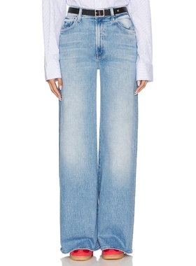 [冬季新品]MOTHER DITCHER 直筒裤蓝色牛仔裤丹宁长裤美式REVOLVE