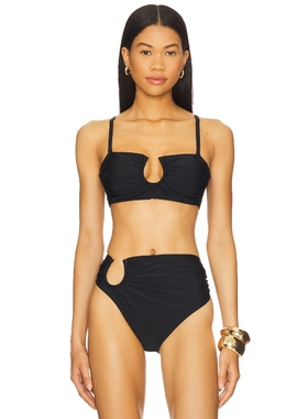 villa fresca SOFIA 比基尼文胸上装 黑色 y2k辣妹风REVOLVE小众