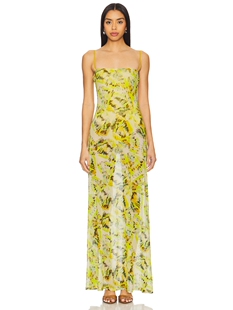 AFRMSHEA长裙revolve小众时尚 新品 绿色 春季