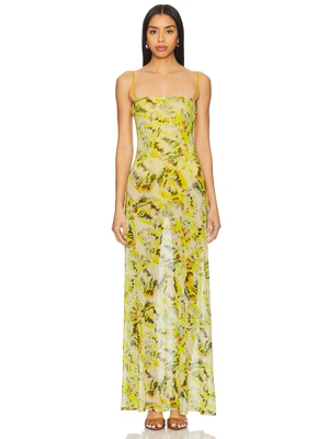 AFRM SHEA 长裙 revolve小众新款 绿色