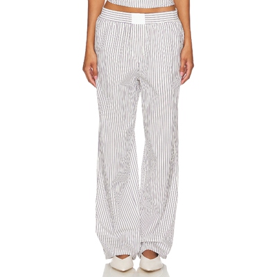 LIONESS COBAIN 长裤美式休闲风竖条纹显瘦阔腿裤REVOLVE小众新款