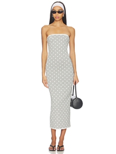 Rowen Rose Polka Dots Bustier Dress revolve小众新款