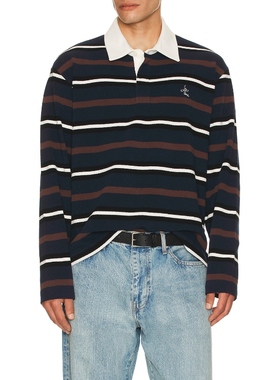 Le Pre Le Pere Long Sleeve Rugger 蓝色REVOLVE小众新款