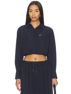 Veronica Beard WILFRED 衬衫 revolve小众新款 藏青色