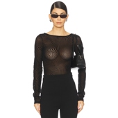 Collection EVA 上装 黑色y2k辣妹风REVOLVE小众新款