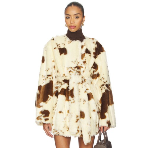 Tularosa ELENA 大衣 revolve小众新款 Cream,Brown