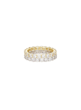 SHASHI MANCHESTER 戒指套装 金色、 银色revolve小众新款