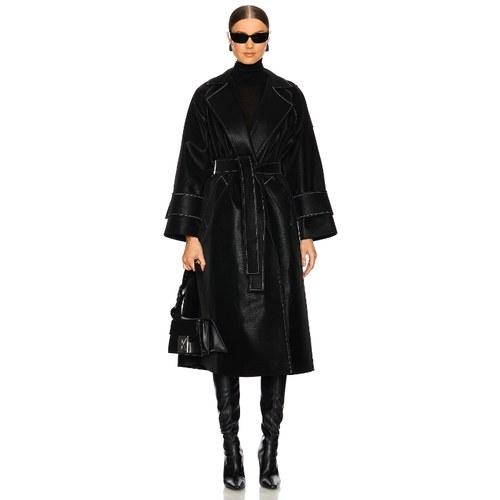 SELMACILEK 风衣 黑色 老钱风REVOLVE小众新款