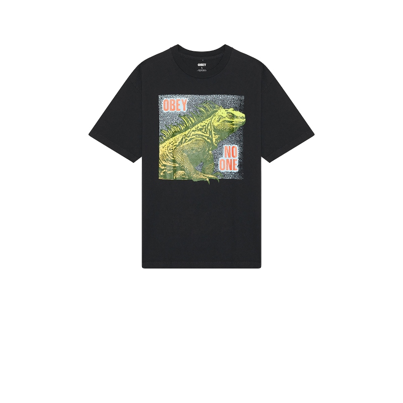 Obey NO ONE REPTILE 夏季T恤 黑色REVOLVE小众新款