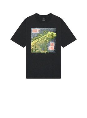 Obey NO ONE REPTILE 夏季T恤 黑色REVOLVE小众新款