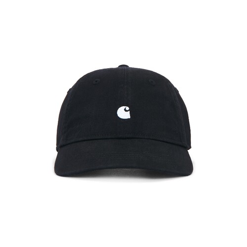 Carhartt WIP黑色水洗弯檐软顶刺绣logo休闲棒球帽简约风REVOLVE