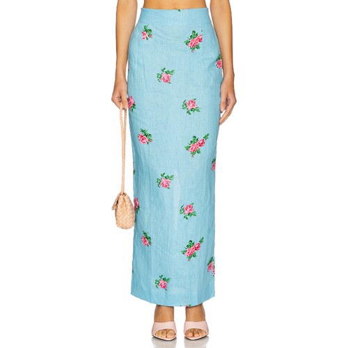 [春季新品]SWF SKIRT 长款半身裙 蓝色REVOLVE小众新款