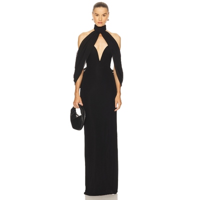 [冬季新品]Michael Costello BRAGA 长裙 黑色REVOLVE小众