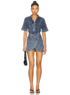 SOVERE DAWN 牛仔裙 蓝色REVOLVE小众新款