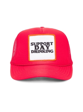 [冬季新品]Friday Feelin棒球帽红色字母贴布图案鸭舌帽子REVOLVE