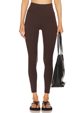 [冬季新品]Varley FREESOFT简约风棕色紧身长裤REVOLVE