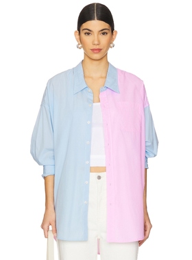 Denimist 前身纽扣短裤 Baby Blue,PinkREVOLVE小众新款