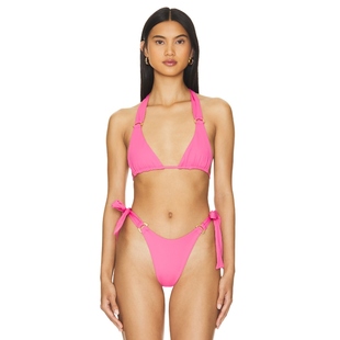 粉色REVOLVE小众新款 比基尼文胸上装 BRIELLE LSPACE