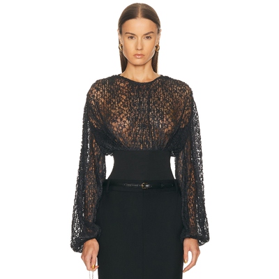 L'Academie ABRI 上装 黑色REVOLVE小众新款