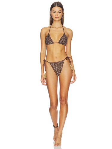 HANNE BLOCH Knit Triangle Bikini Set revolve小众新款