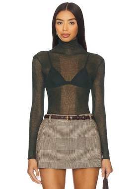 [春季新品]SEROYA PIPER 毛衣 深绿色REVOLVE小众冬季保暖