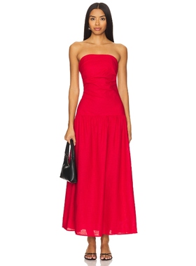 SNDYS STELLA系列长裙 红色氛围感穿搭REVOLVE小众新款