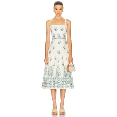 Agua by Agua Bendita MATI 裙子 白色，蓝色REVOLVE小众新款