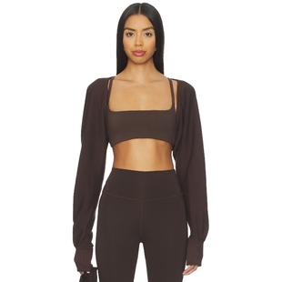 棕色REVOLVE小众新款 短茄克衫 THIS STRUT