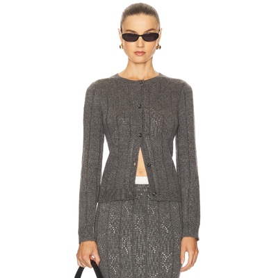 Line & Dot 灰色复古风针织开衫内搭长袖羊毛衫REVOLVE小众新款