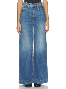 MOTHER HEADLINER 阔腿 蓝色 美式复古风REVOLVE小众新款