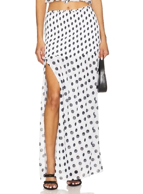 [冬季新品]AFRM QUINCY 半身裙 白色REVOLVE小众新款