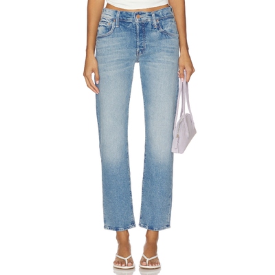 [冬季新品]MOTHER美式风浅蓝色微喇牛仔裤REVOLVREVOLVE