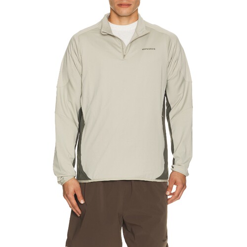 Manors Golf米白色上衣半拉链通勤风秋冬新品长袖针织衫REVOLVE