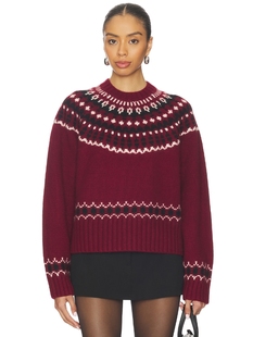 EAVES ABBEY 毛衣 revolve小众新款 葡萄酒色