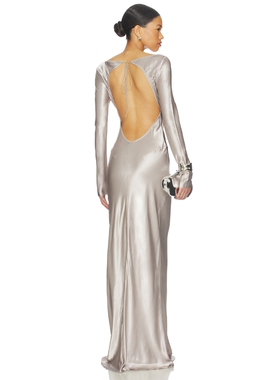 Anna October MARGIT 长裙 revolve小众新款 灰色