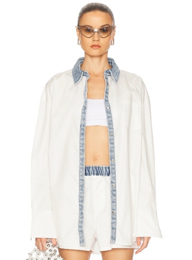 [春季新品]SER.O.YA GILL 衬衫 白色REVOLVE小众