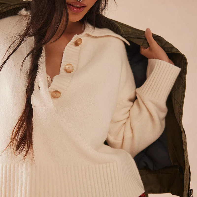 【海外直邮】Free People POLO衫极简风毛衣上装REVOLVE冬季新款