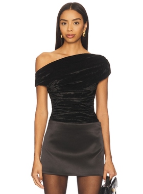 superdown RUTH 上装 黑色 美式性感REVOLVE小众新款