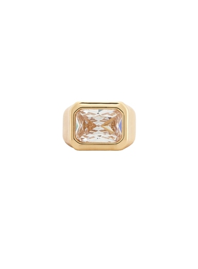 Ettika Crystal Signet Ring  revolve小众新款