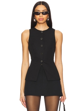 ALL THE WAYS 背心黑色休闲通勤风 REVOLVE小众新款西装马甲上装