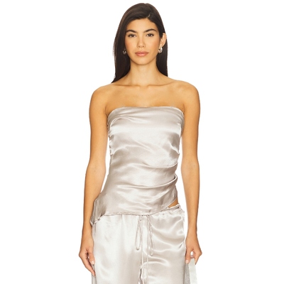 [冬季内搭]Tyler McGillivary ESTELLE 上装灰褐色辣妹风REVOLVE