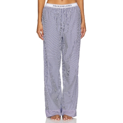 Polo Ralph Lauren拉夫劳伦长裤条纹蓝色休闲裤老钱风REVOLVE新款