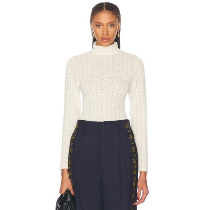 [冬季新品]BODE Louise Pullover WhiteREVOLVE小众