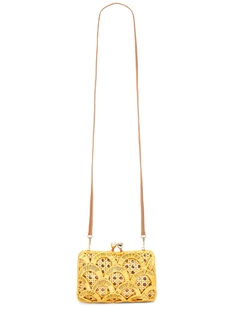 Serpui CHARLOTTE SCALES 柳条手拿包 revolve小众新款 米色