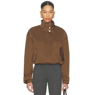 Beard 运动复古风REVOLVE小众新款 BATEMAN 棕色 夹克 Veronica