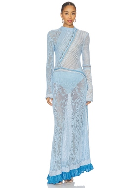 [冬季新品]Roberta Einer CIELO 裙子 蓝色REVOLVE小众