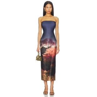 May OrangeREVOLVE小众新款 ENIGMA Navy 裙子 Katie