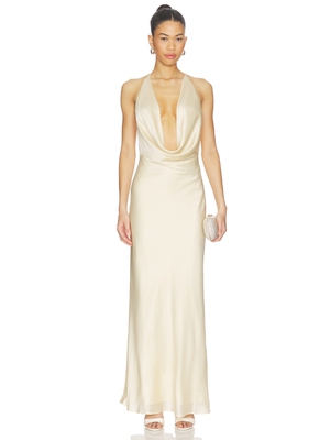 ROTATE CHIFFON HALTER 裙子 revolve小众新款