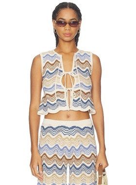 Capittana KARI 上装 奶油色 y2k辣妹风REVOLVE小众新款